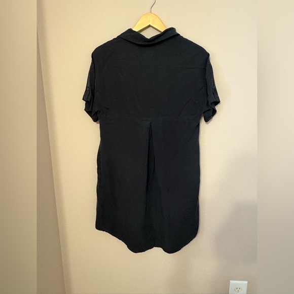 Universal Threads Women's XS Charcoal Grey Short Sleeve Shirt Dress Collared - Picture 4 of 5